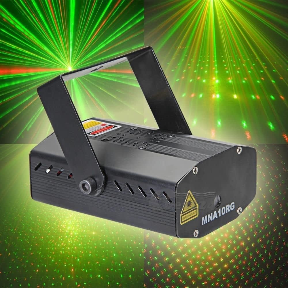 Luz Laser Efecto multipunto verde y rojo2