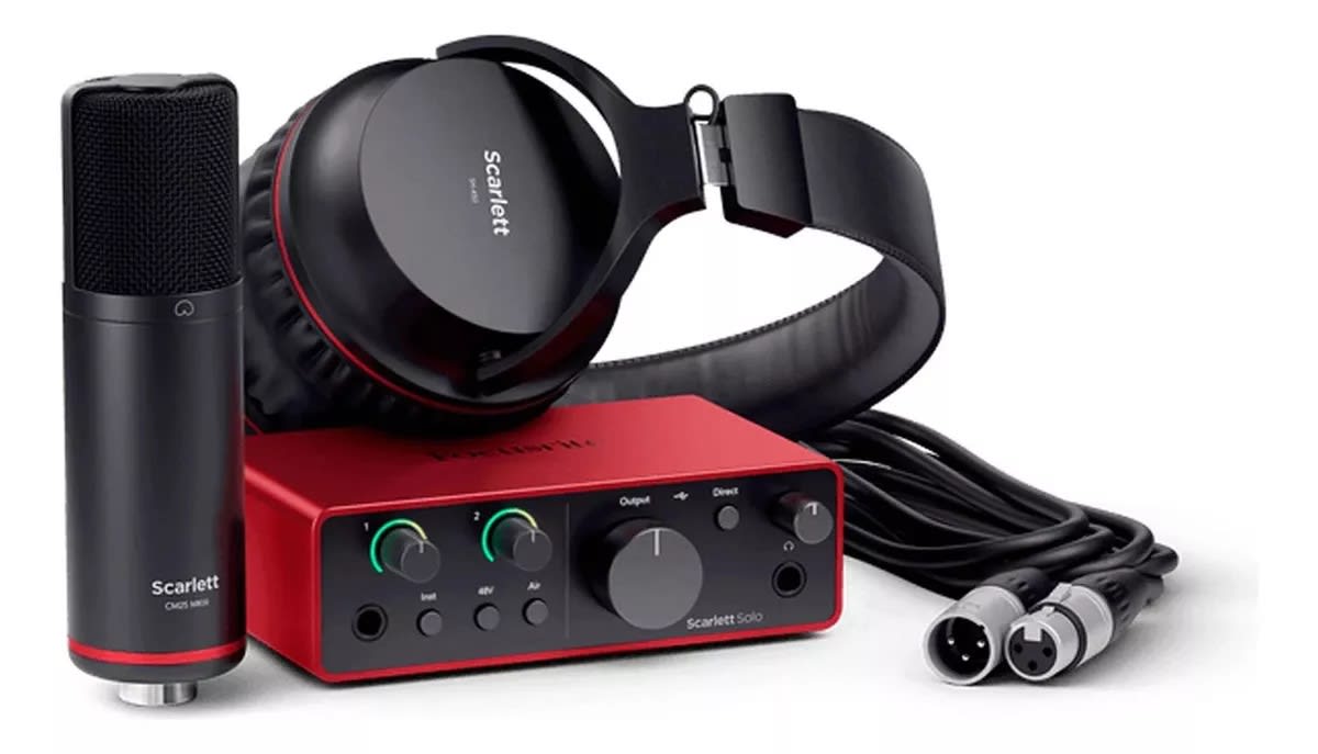 PACK INTERFAZ SCARLETT 4TA GEN SOLO FOCUSRITE2