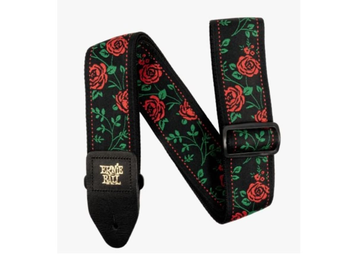 ERNIE BALL (5318) SPANISH ROSE JACQUARD STRAP1