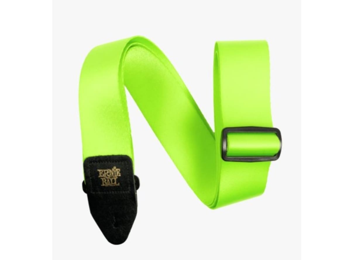ERNIE BALL (5320) PREMIUM GUITAR STRAP - NEON GREEN1