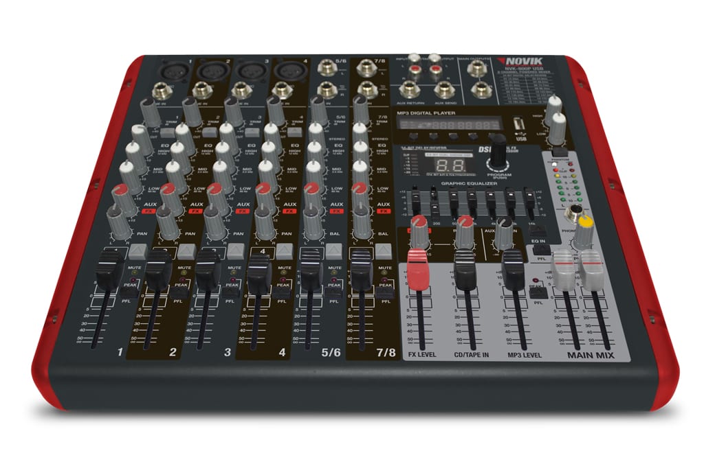CONSOLA POWER MIXER NOVIK 800P4