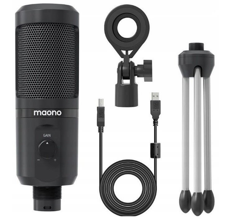 MICROFONO USB C/TRIPODE MAONO1