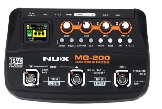 PEDALERA MULTIEFECTO GUITARRA MG-200 NUX 1