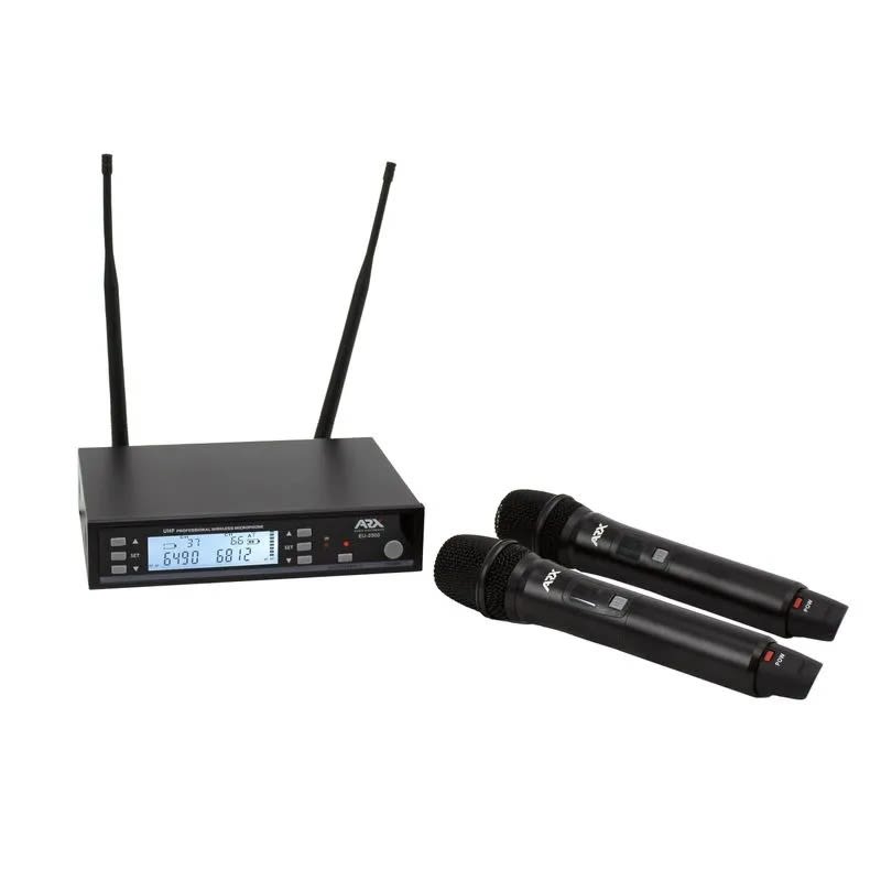 MICROFONO INALAMBRICO DE MANO UHF DOBLE1