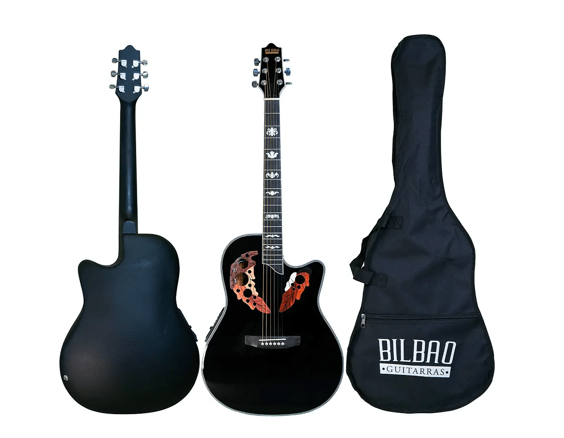 Guitarra Electroacústica Bilbao BIL-800CE-BK + Funda1
