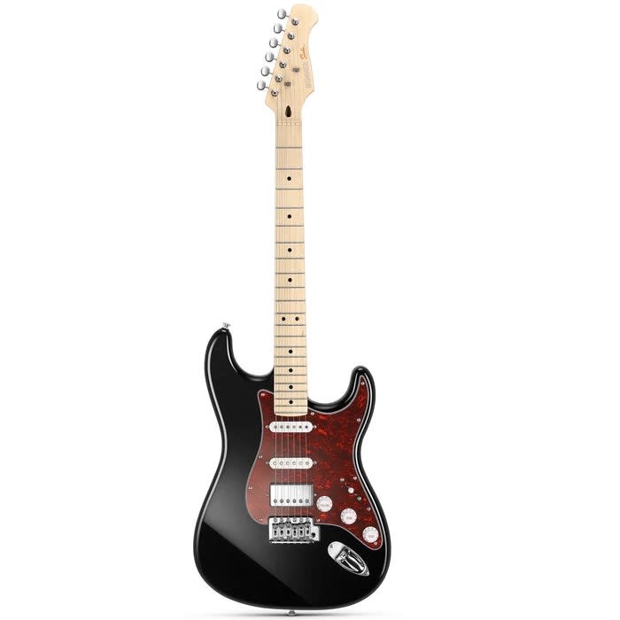 PACK DE GUITARRA ELÉCTRICA STRAT SSH BLACK DST-152B DONNER2