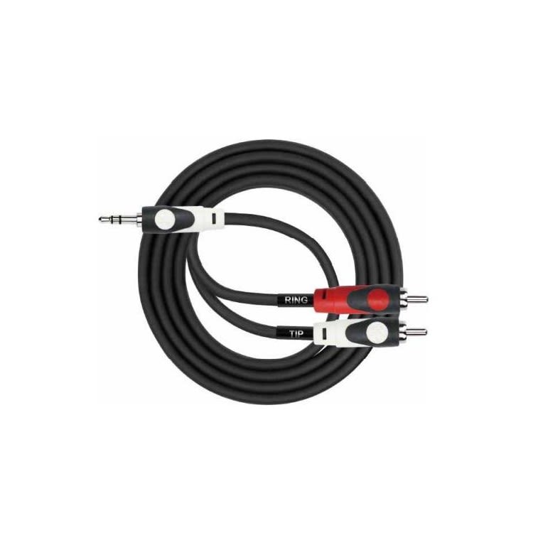 CABLE 3.5 STEREO A 2 PLUG RCA 3 MTS KIRLIN3