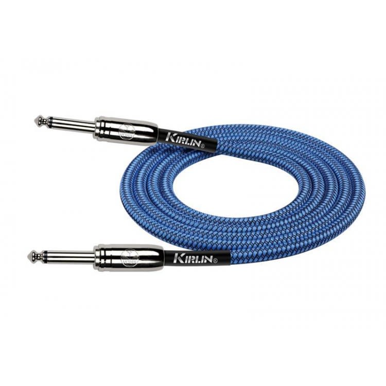 CABLE PLUG 6.3 MONO A PLUG 6.3 MONO 3 MTS TELA AZUL  KIRLIN3
