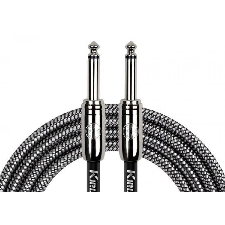 CABLE PLUG 6.3 MONO A PLUG 6.3 MONO 3 MTS TELA GRIS  KIRLIN3
