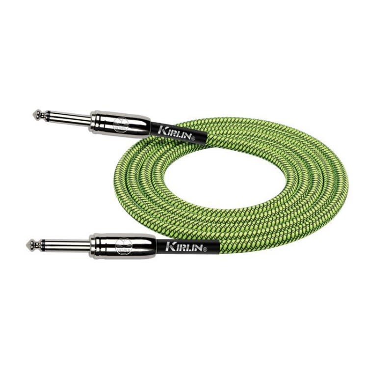 CABLE PLUG 6.3 MONO A PLUG 6.3 MONO 3 MTS TELA VERDE  KIRLIN3