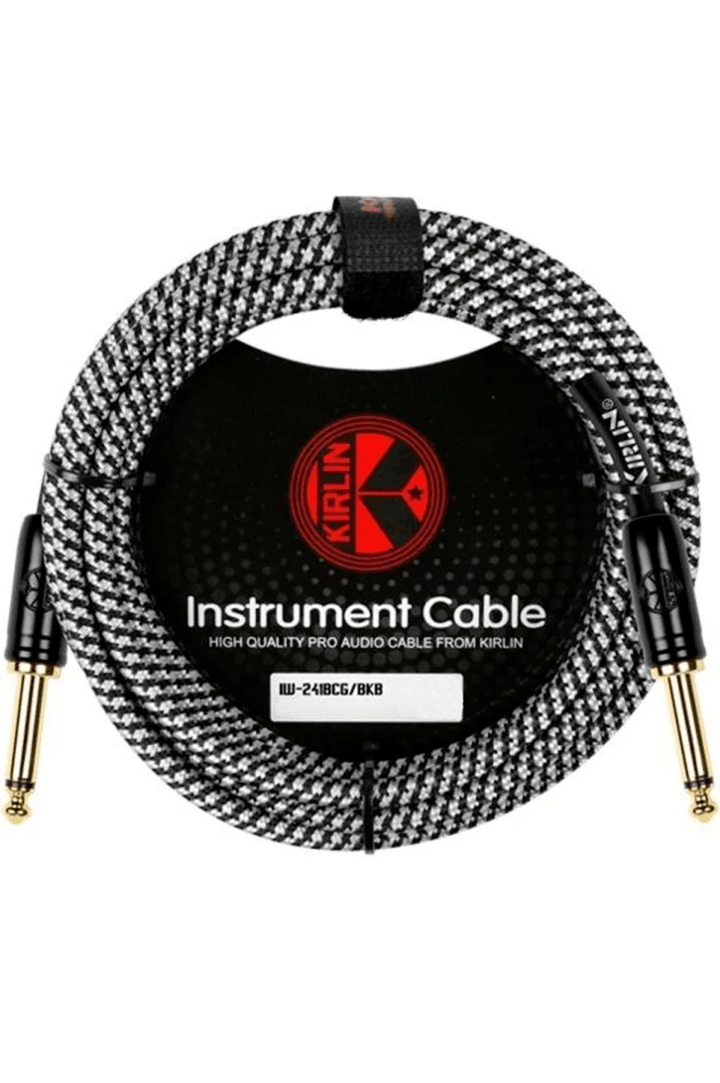 CABLE PLUG A PLUG 6 MTS MONO TELA GRIS 6.3MM KIRLIN PREMIUM1