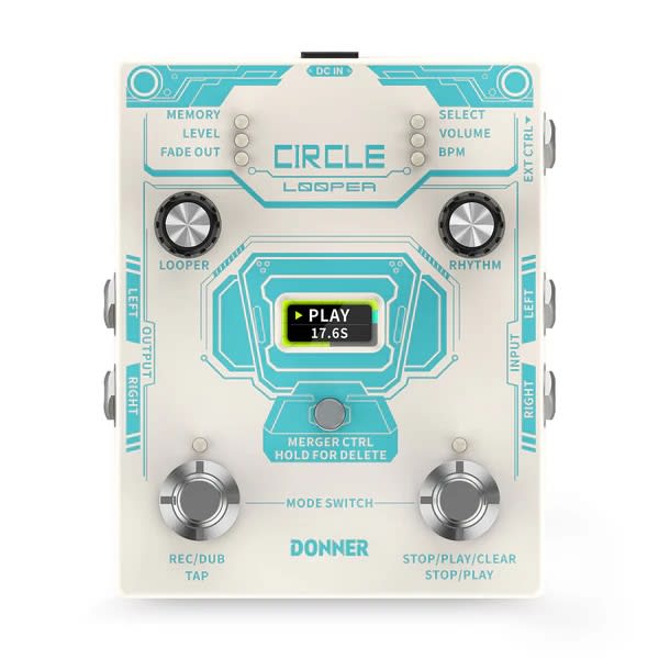 Pedal de guitarra looper Circle Donner7