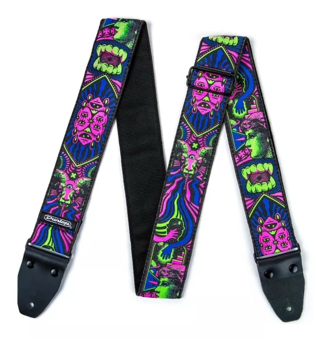 CORREA DE GUITARRA FANGS GREEN1