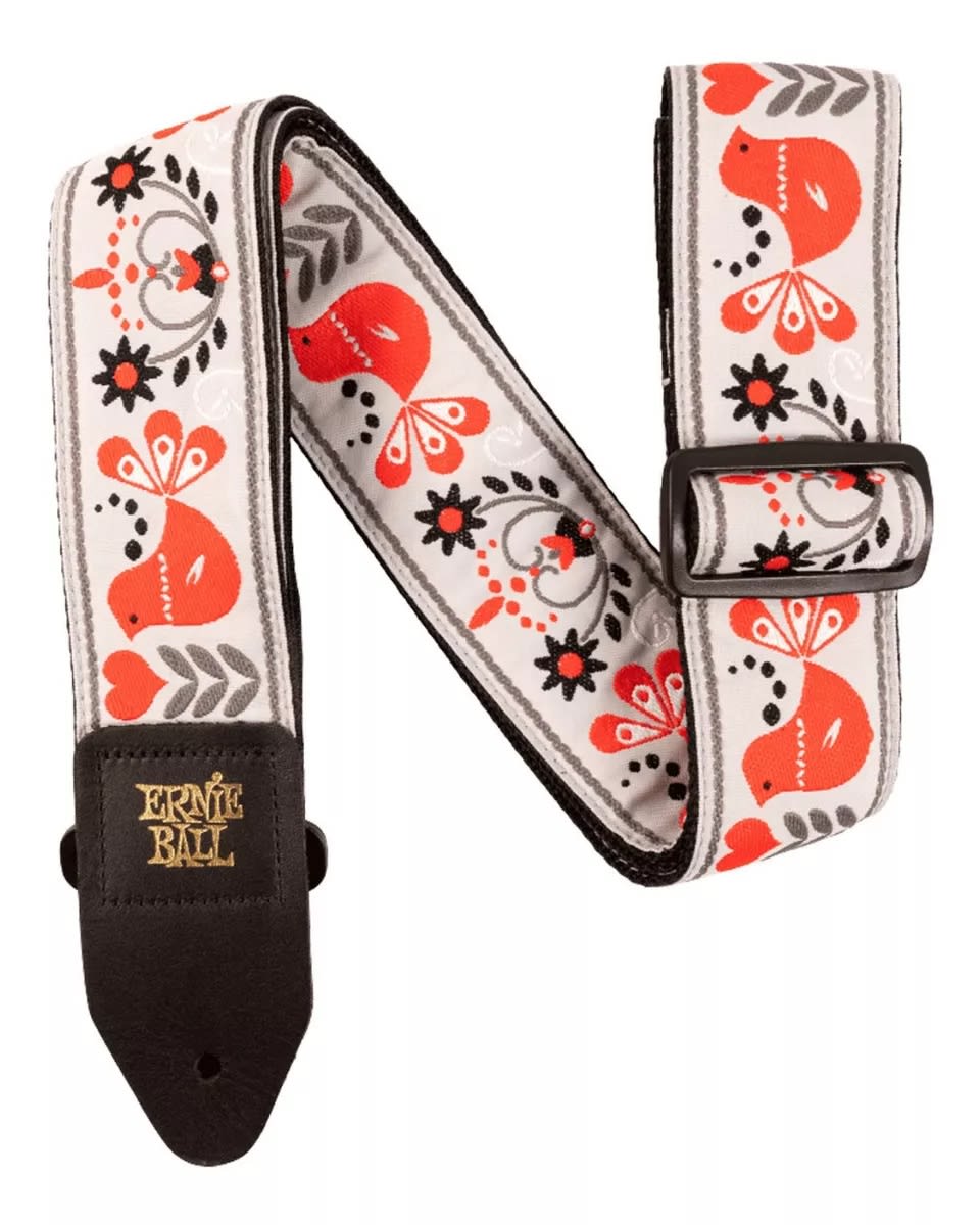 CORREA ERNIE BALL DISEÑO RED BIRD WINTER GUITAR STRAP1