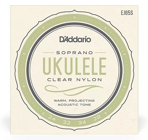 CUERDAS DE UKELELE SOPRANO CLEAR NYLON EJ65S1