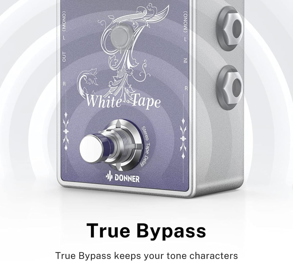 Pedal de Delay STEREO White Tape Donner5