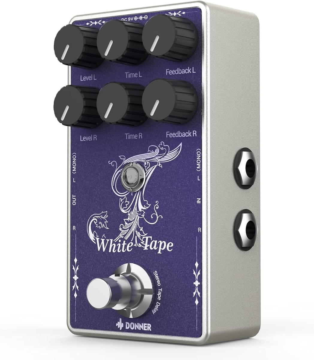 Pedal de Delay STEREO White Tape Donner1