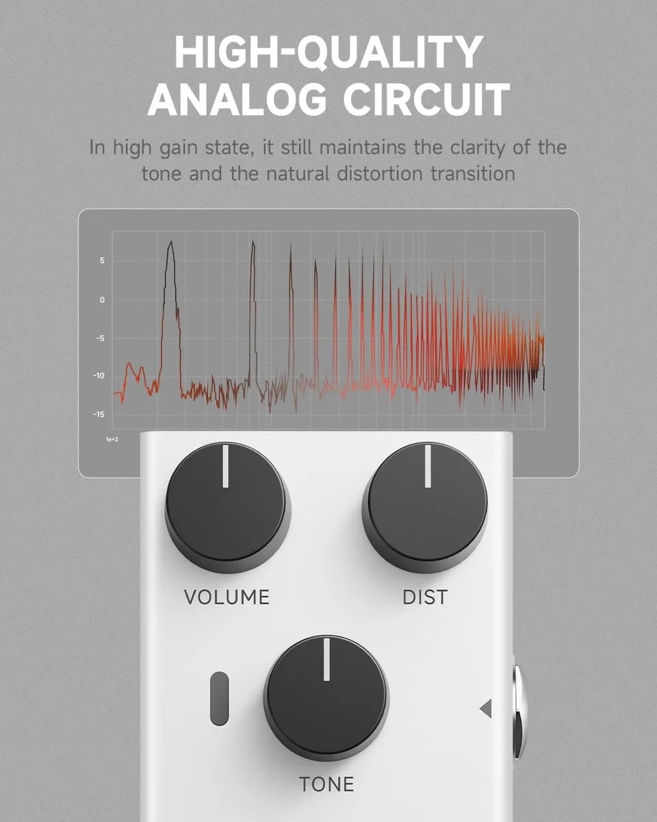 Pedal De Guitarra De Distorsión Embark 02 DS2