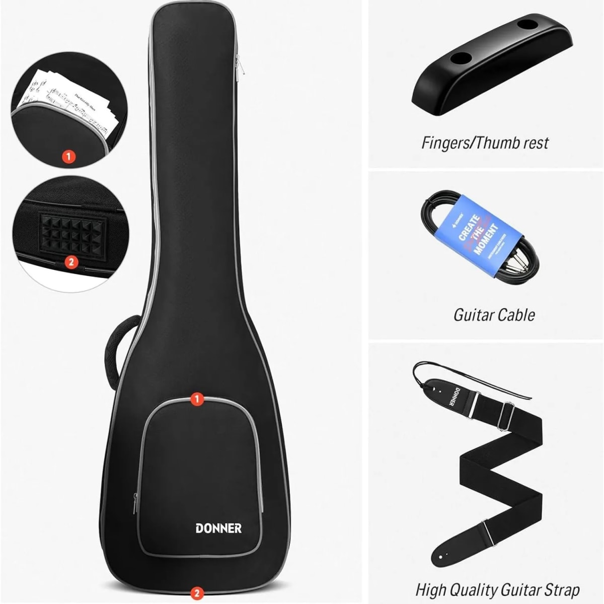 GUITARRA ELECTRICA LES PAUL HH SUNBURST DLP-124S DONNER2