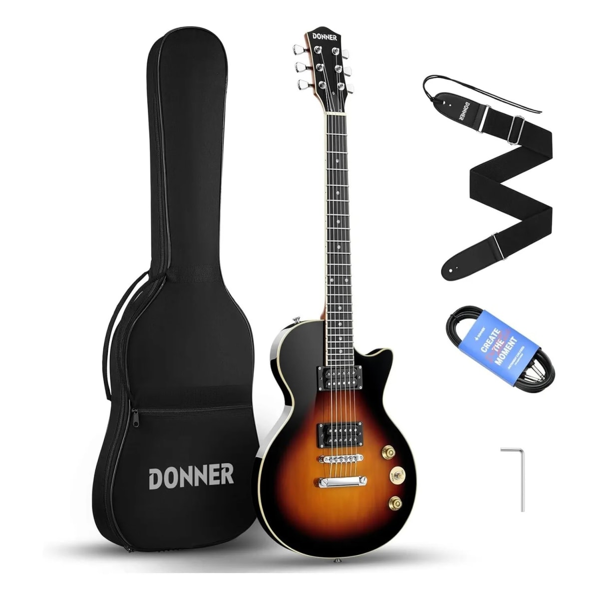 GUITARRA ELECTRICA LES PAUL HH SUNBURST DLP-124S DONNER1