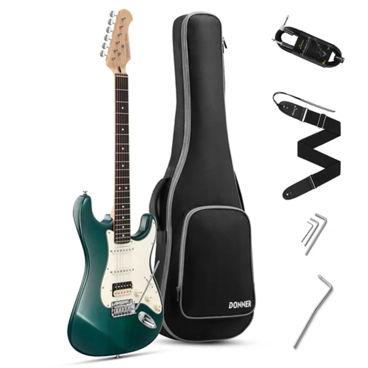GUITARRA ELECTRICA STRAT SSH DARK GREEN DST-400DG DONNER1
