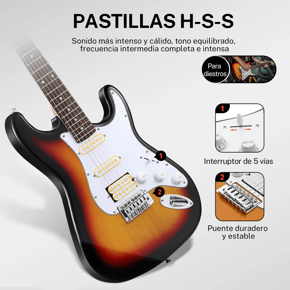 Guitarra Eléctrica Donner DST-100S4