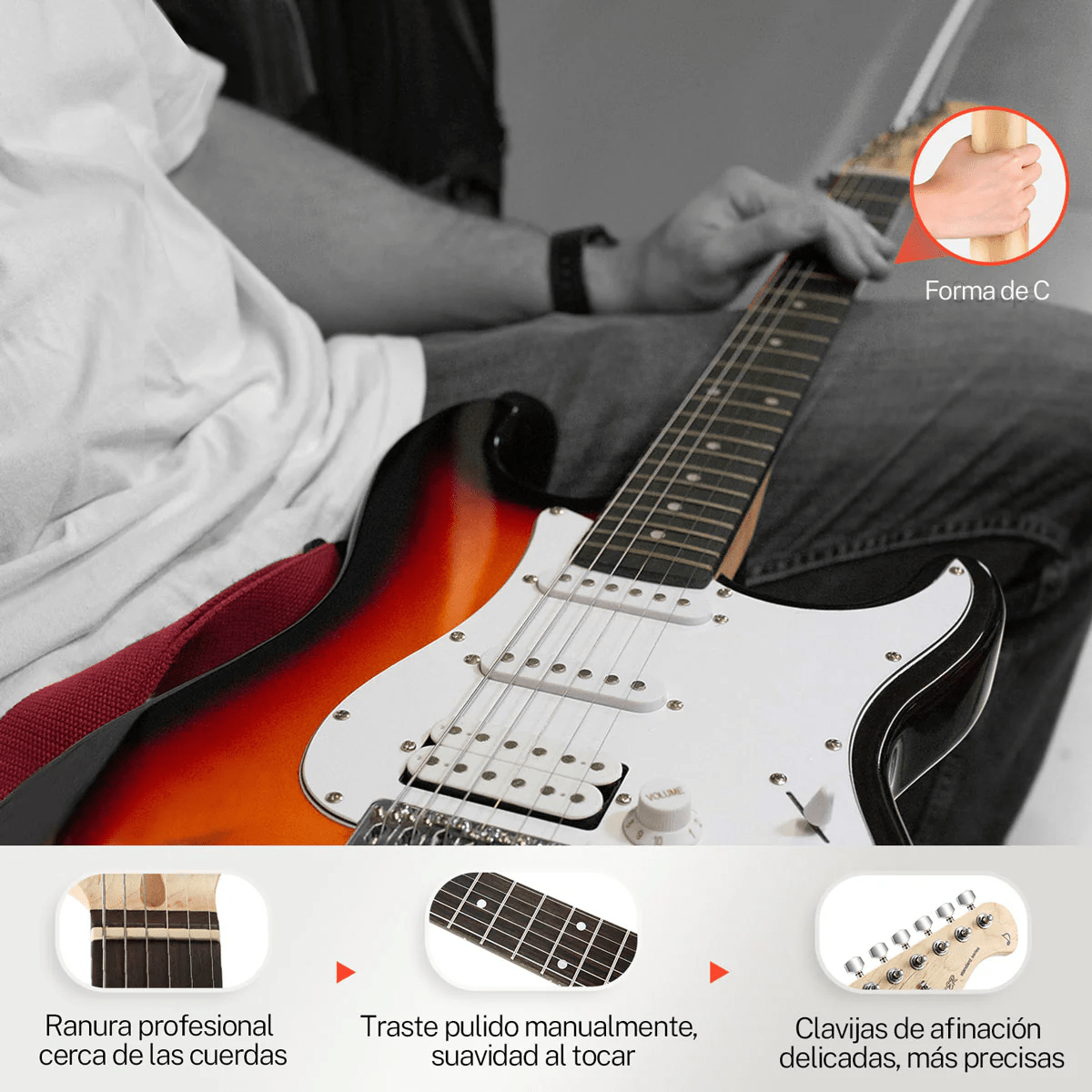 Guitarra Eléctrica Donner DST-100S5
