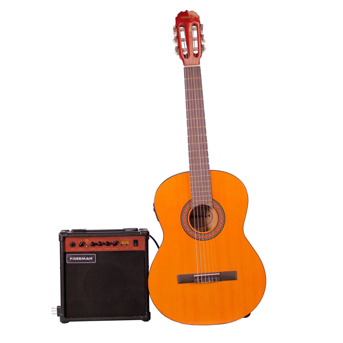 Pack de guitarra eléctroacústica Freeman Classic EAGLE - Natural1