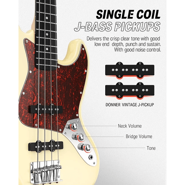 Pack Bajo Eléctrico DJB-510 White4