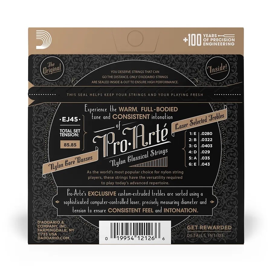 SET DE CUERDAS GUITARRA CLASICA PRO-ARTE NORMAL DADDARIO2