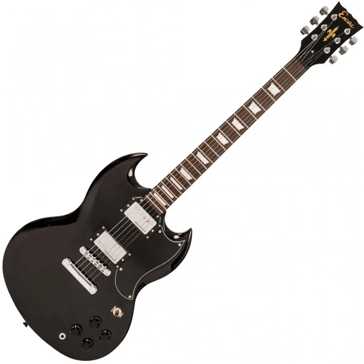 GUITARRA ELÉCTRICA NEGRA ENCORE E691