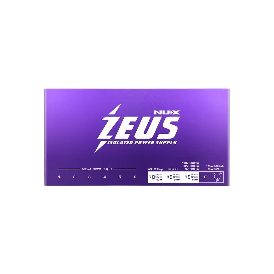 Fuente De Alimentación Para Pedales ZEUS NIP-Z10 NUX1