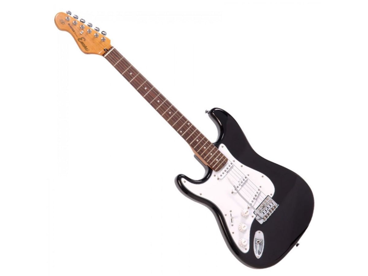 GUITARRA ELÉCTRICA ZURDO GLOSS BLACK LH-E61