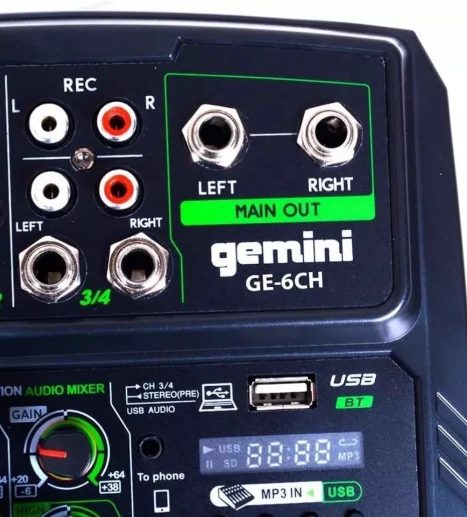 MINI MIXER 6 CHANNEL MOD.GE-6CH GEMINI3