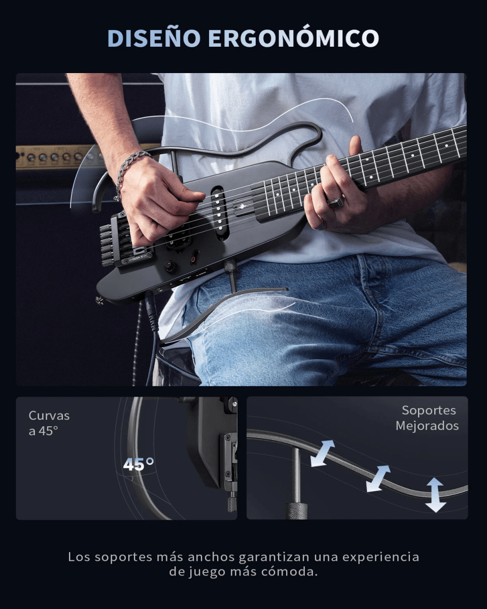 Guitarra eléctrica HUSH-X Donner Sunburst9