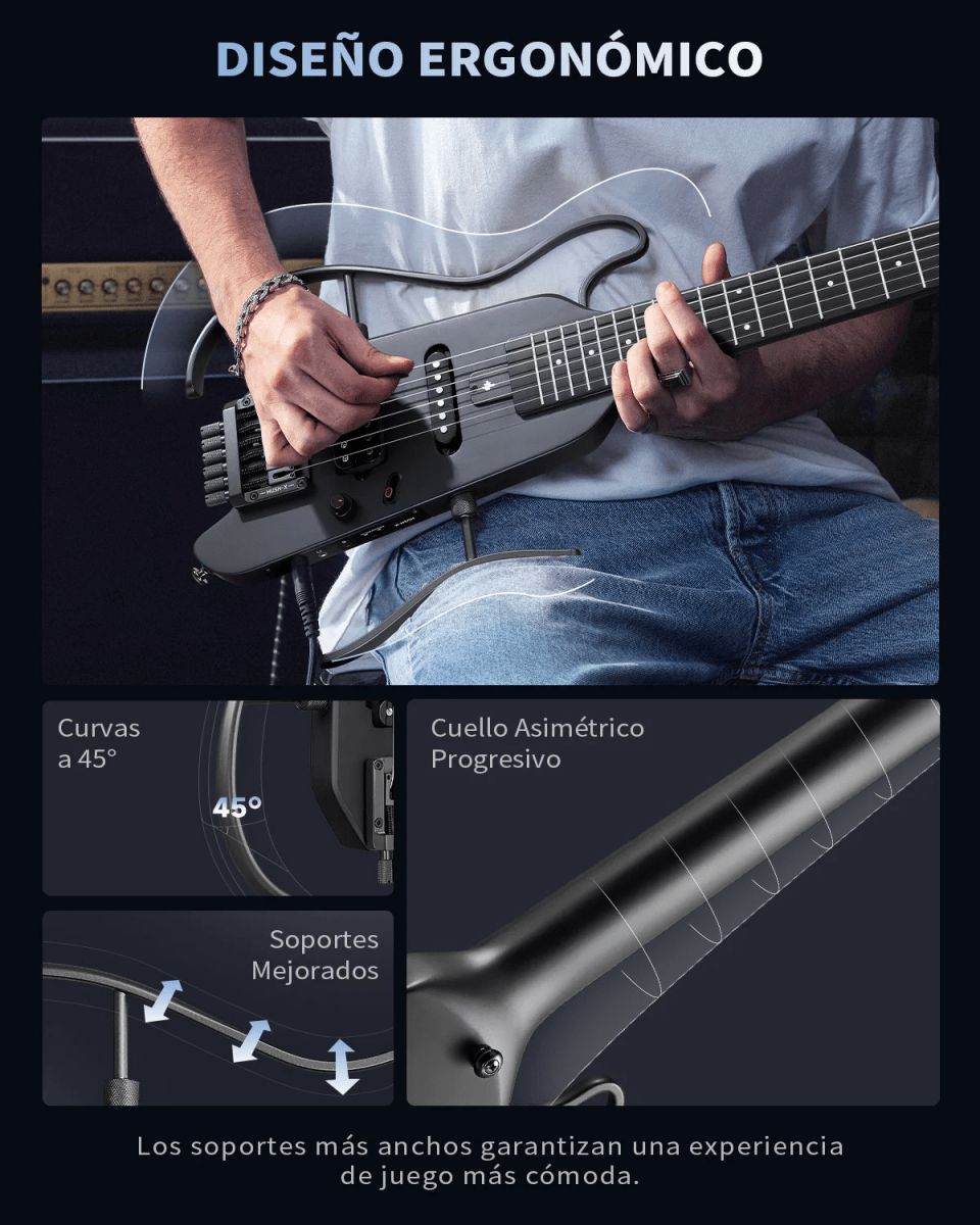 Guitarra eléctrica HUSH-X Donner Sunburst10