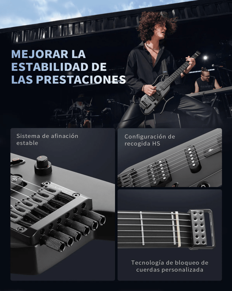 Guitarra eléctrica HUSH-X Donner Sunburst11
