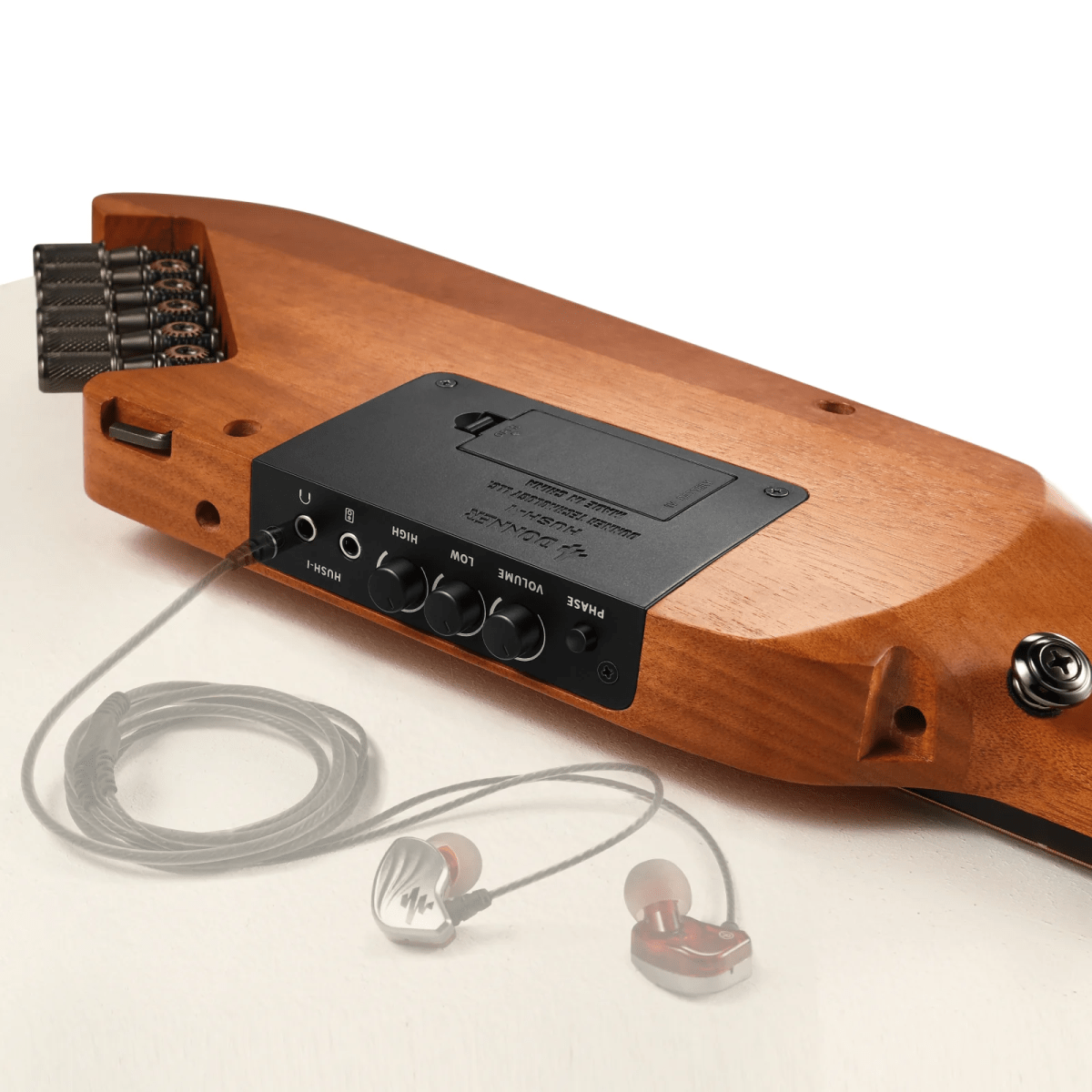 Guitarra Electroacústica de viaje HUSH-I Donner Caoba4