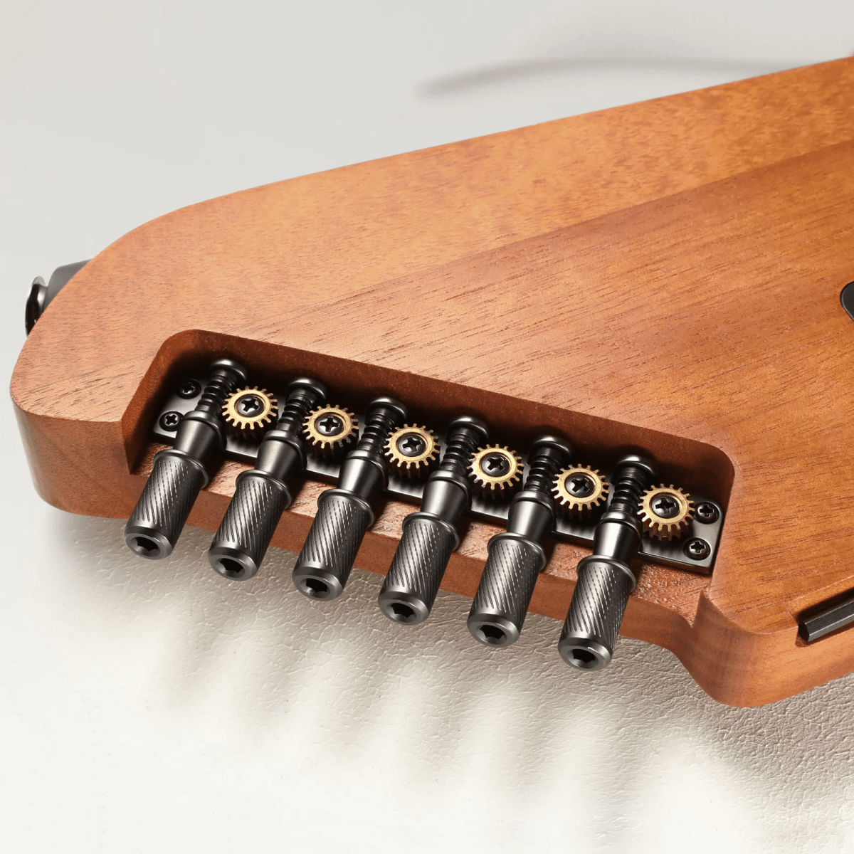 Guitarra Electroacústica de viaje HUSH-I Donner Caoba3