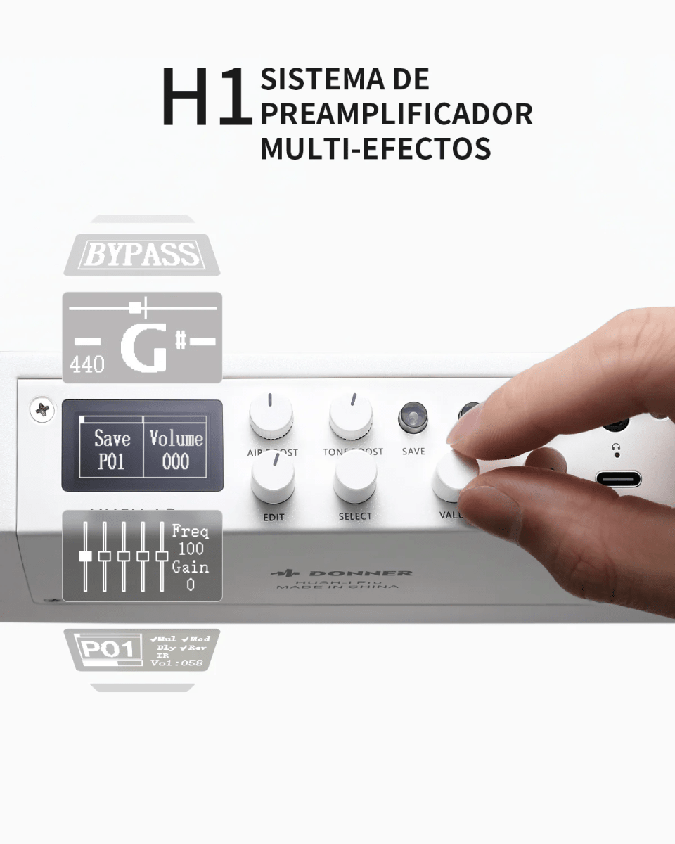 Guitarra Electroacústica HUSH-I Pro Donner5