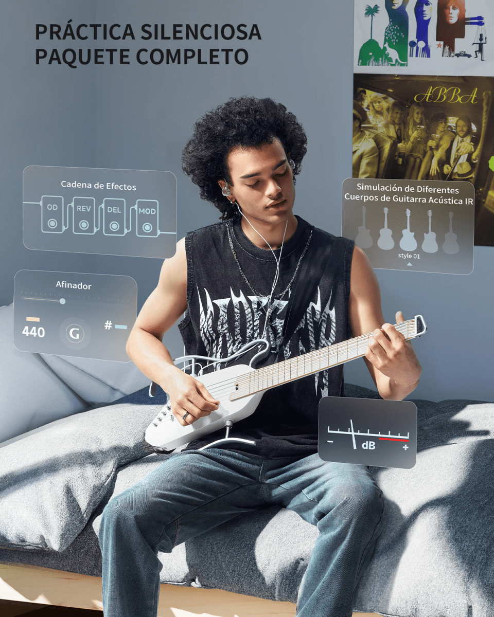 Guitarra Electroacústica HUSH-I Pro Donner6