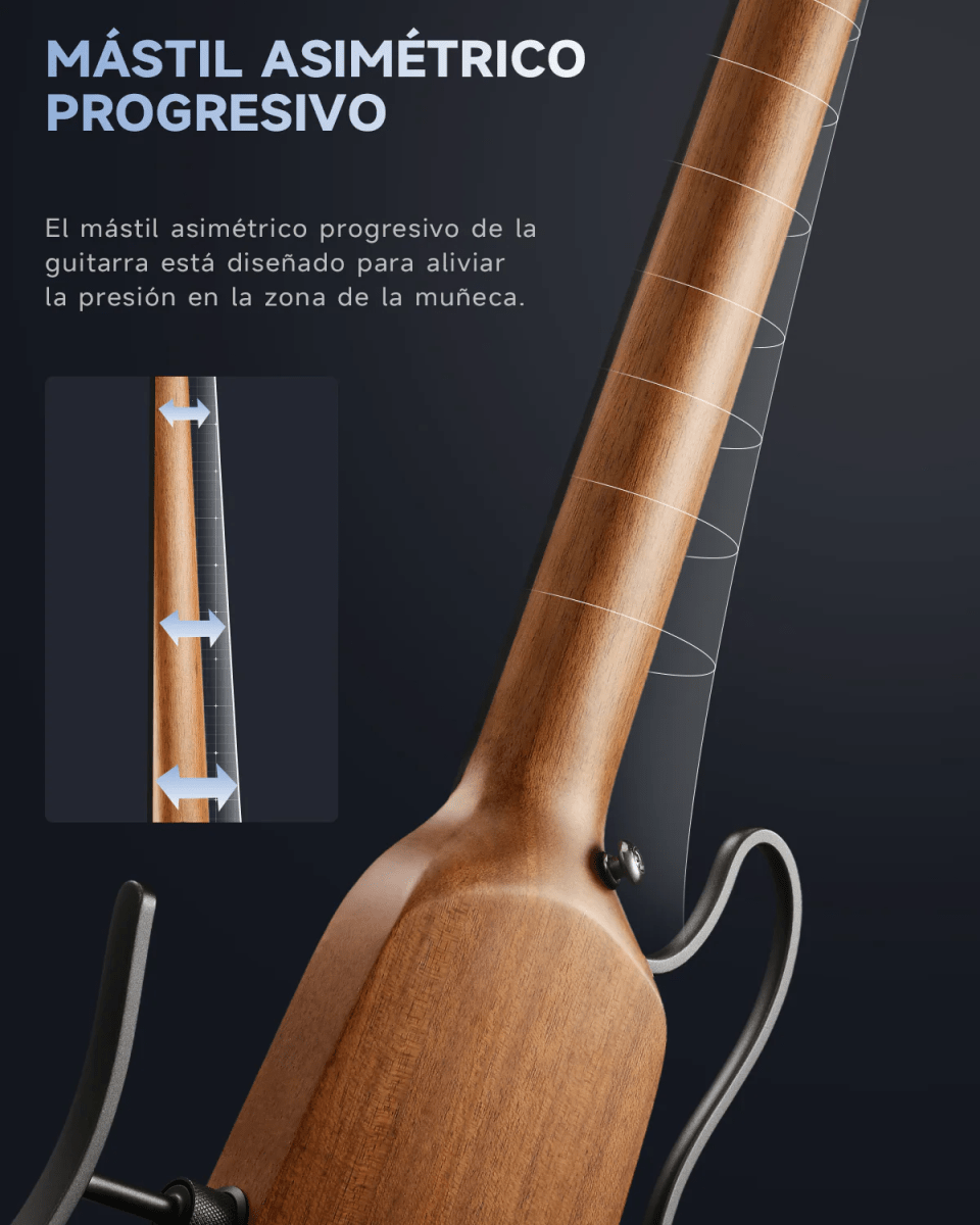Guitarra eléctrica HUSH-X Donner Natural6