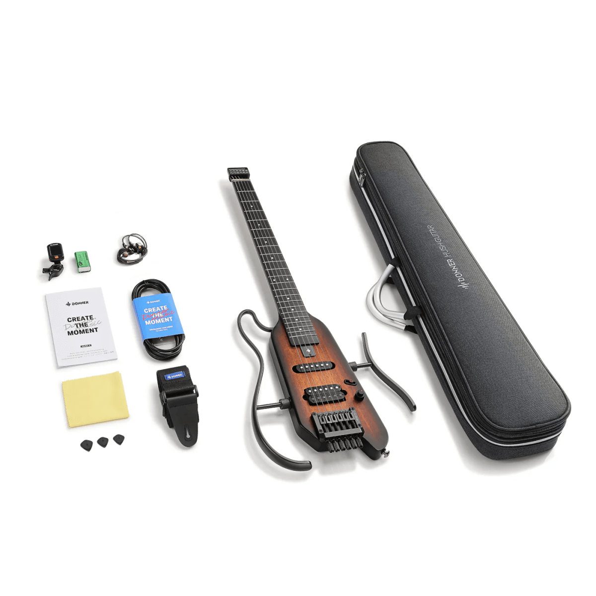 Guitarra eléctrica HUSH-X Donner Sunburst4