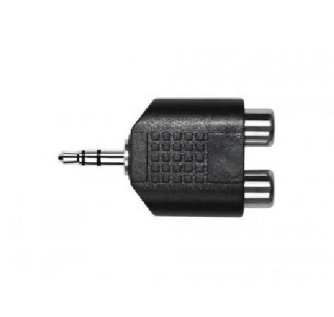ADAPTADOR 2 RCA A PLUG 3.5 STEREO KIRLIN1