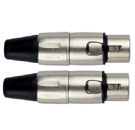 CONECTOR XLR HEMBRA PLATEADO KIRLIN1