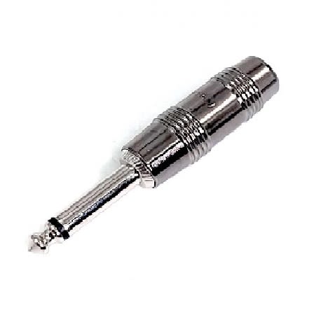 CONECTOR DE PLUG 6.3MM MONO PLATEADO KIRLIN1