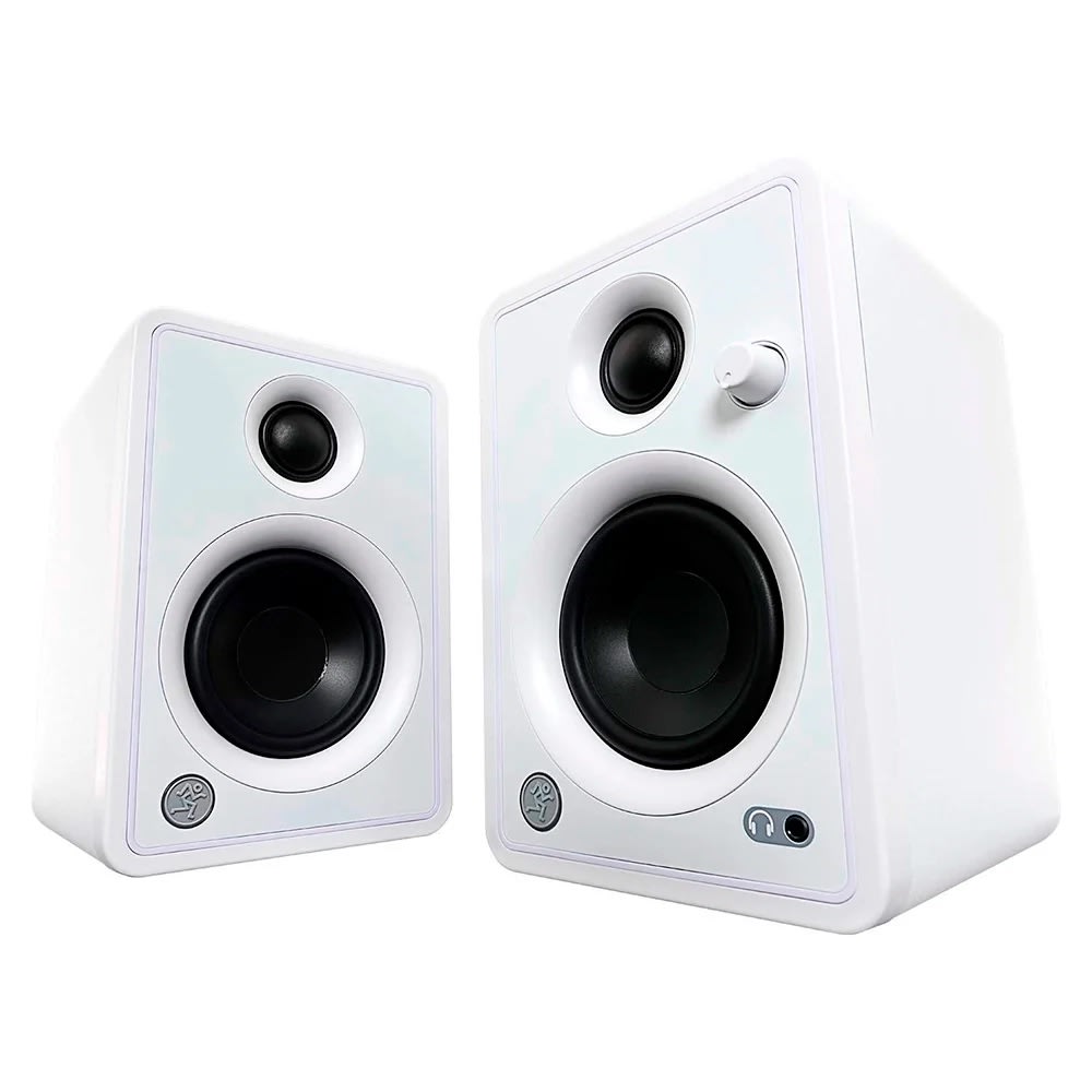 MONITORES DE ESTUDIO (PAR) 3 - 50W BLANCOS (EDICION LTDA) B MACKIE1