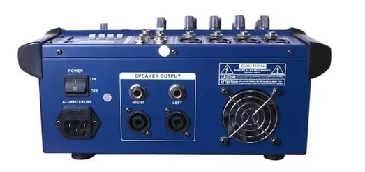 CONSOLA POWER MIXER 4CH BLUETOOTH + USB MEKSE2