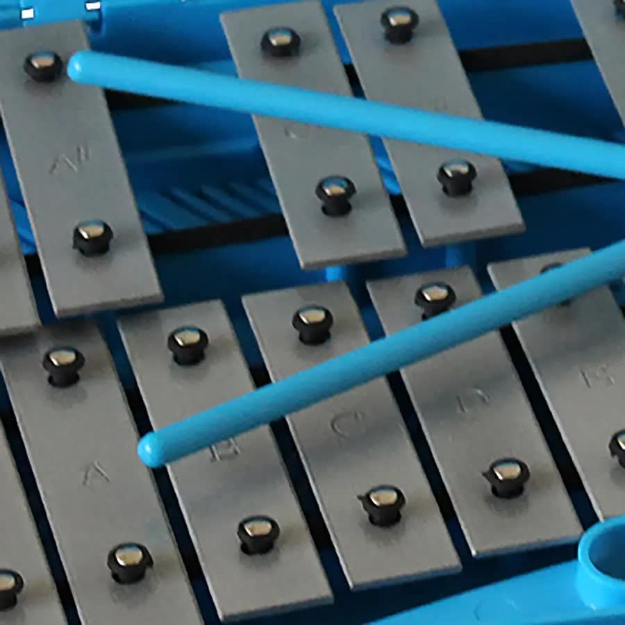METALÓFONO DE 25 NOTAS CROMADAS AZUL ALL25W ALLEGRO2