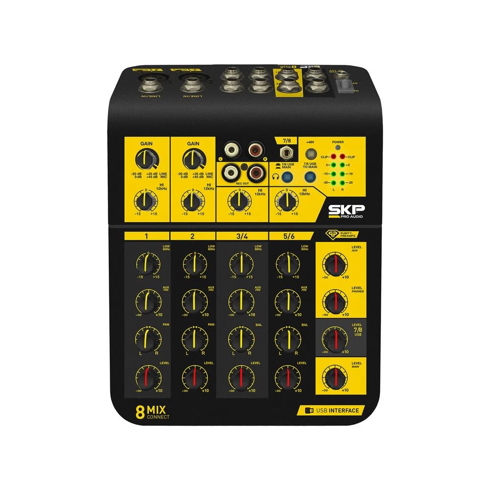 CONSOLA ANALOGA CON INTERFAZ USB SKP  MIXCONNECT 81
